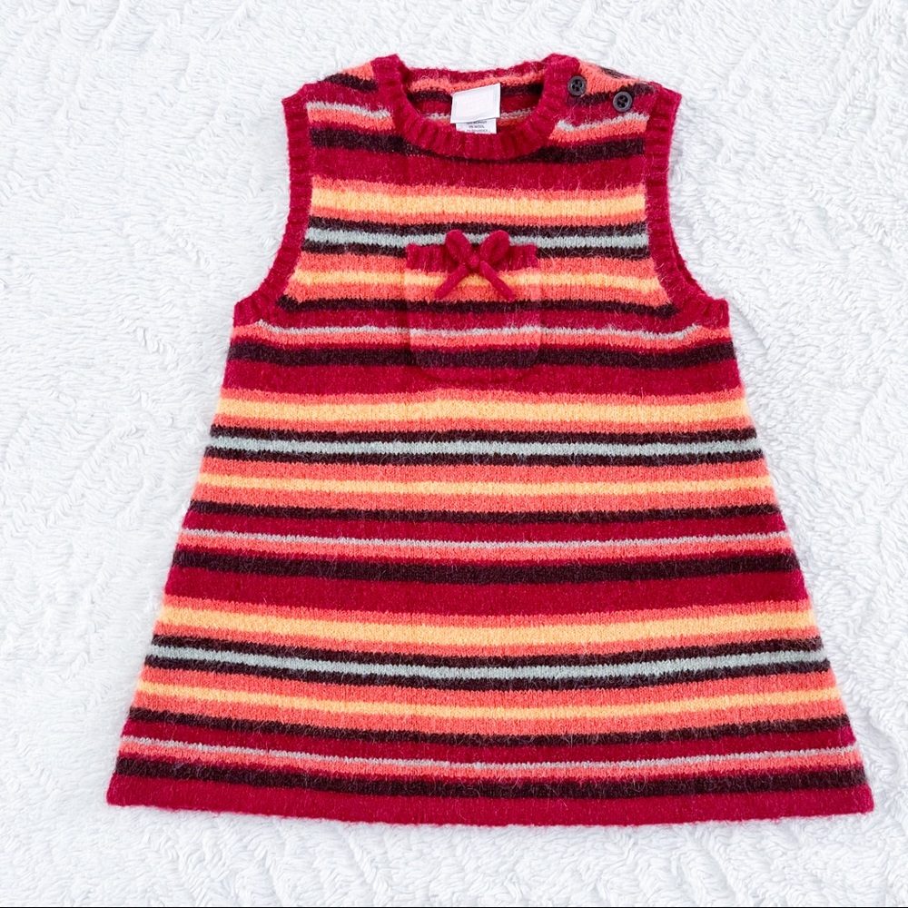 Janie and Jack Striped Wool Dress Size 0-6 Months